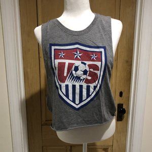 Gray Cutoff Soccer Shirt